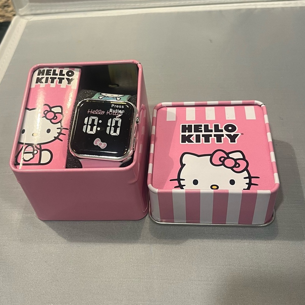 NIB Accutime Hello Kitty LED Digital Kids Cartoon Soft Silicone Watch Straps!